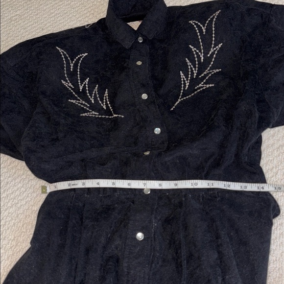 Trego’s Westwear Vintage Embroidered Snap Front Dress - Picture 5 of 7